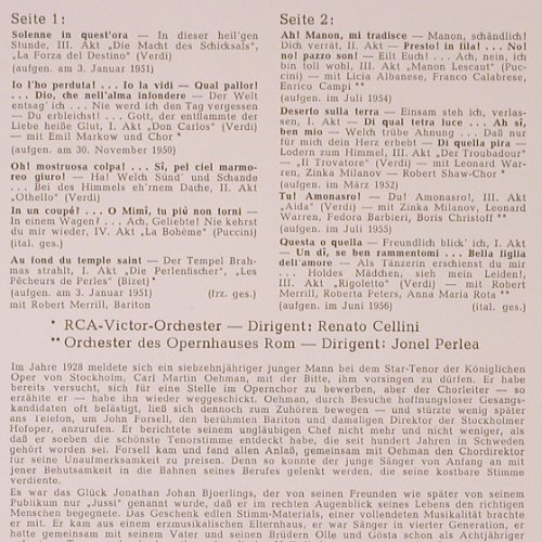 Björling,Jussi: In Berühmten Operszenen, RCA(LM-2736-C), D mono,  - LP - K41 - 7,50 Euro