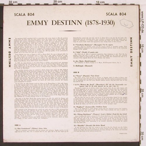 Destinn,Emmy: sings, Scala(804), US,  - LP - K423 - 9,00 Euro