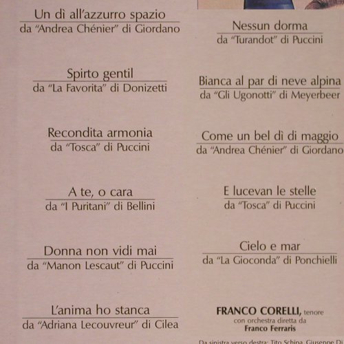 Corelli,Franco: I Grandi Tenori Vol.13 (1962), EMI(1002 151), D, Ri, 1984 - LP - K424 - 6,00 Euro