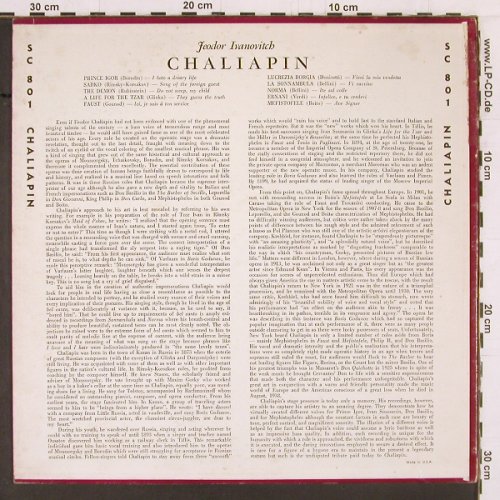 Chaliapin,Feodor: Sings, m-/vg-, Scala(801), US,  - LP - K427 - 5,00 Euro