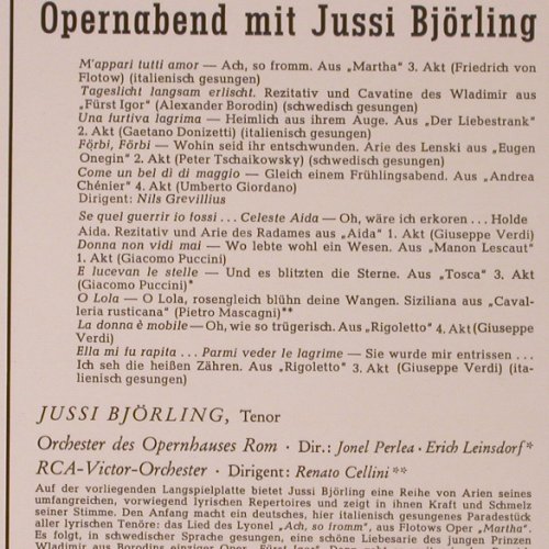 Björling,Jussi: Opernabend mit, RCA(LM-2269-C), D,  - LP - K45 - 9,00 Euro