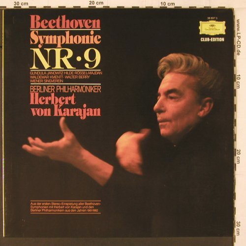 Beethoven,Ludwig van: Symphonie Nr.9 d-moll op.125, D.Gr. Club Ed.(38 897 5), D,  - LP - K528 - 7,50 Euro
