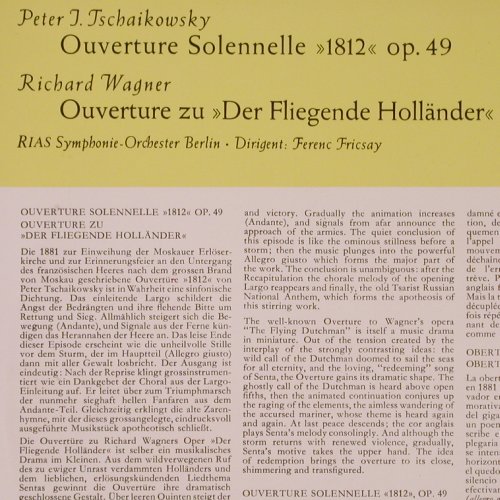 Tschaikowsky,Peter / Wagner: Ouverture Solennelle,Flieg Holländ., D.Gr. Mono(LPE 17 022), D, vg+/m-, 1961 - 10inch - K535 - 6,00 Euro
