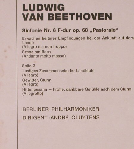 Beethoven,Ludwig van: Sinfonie Nr.6 f-dur op.68 Pastorale, Emidisc(C 047-50 537), D,  - LP - K538 - 6,00 Euro