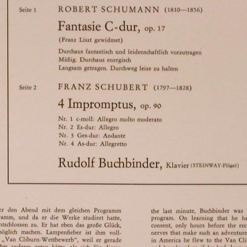 Schumann,Robert / Schubert: Fantasie C-dur op.17/ 4 Impromptus, Telefunken(SAT 22 517), D,  - LP - K53 - 9,00 Euro