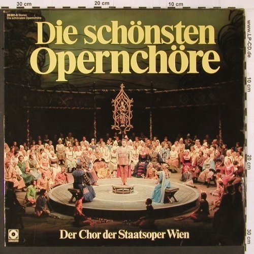 V.A.Die schönsten Opernchöre: Der Chor der Staatsoper Wien, Sonocord(26 001-8), D,  - LP - K540 - 5,00 Euro
