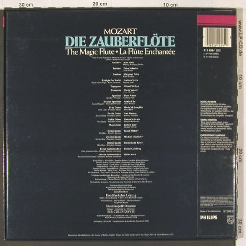 Mozart,Wolfgang Amadeus: Die Zauberflöte, Box, Philips(411 459-1), D, 1984 - 3LP - K552 - 17,50 Euro