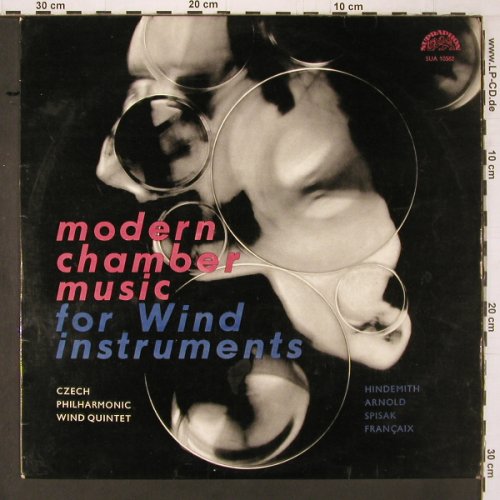 Czech Philhmonic Wind Qintetet: Modern Chamber M. f. Wind Instrum., Supraphon(SUA 10582), CZ,vg+/vg+, 1964 - LP - K568 - 7,50 Euro