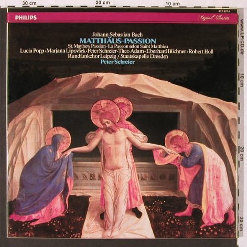 Bach,Johann Sebastian: Matthäus-Passion, Box, Philips(412 527-1), NL, 1985 - 4LP - K587 - 17,50 Euro