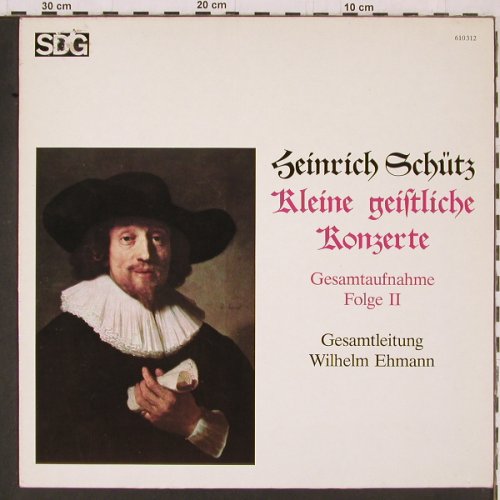 Schütz,Heinrich: Kleine Geistliche Konzerte Folge 2, SDG(610 312), D, 1983 - LP - K598 - 7,50 Euro