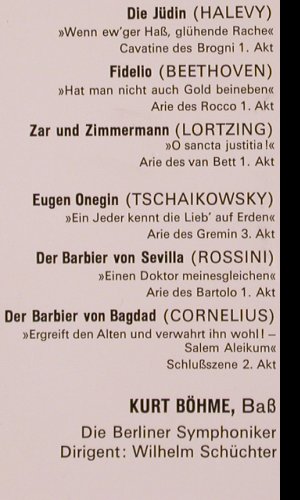 Böhme,Kurt: Ein Sängerportrait, Eurodisc(ST PL 60 331), D,  - 10inch - K60 - 6,00 Euro