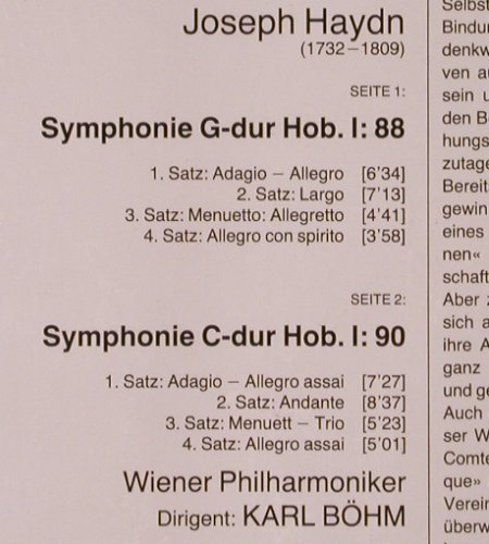 Haydn,Joseph: Symphonie G-dur Nr.88 & 90, FS-New, D.Gr. Resonance(2535 445), D, Ri, 1981 - LP - K613 - 12,50 Euro