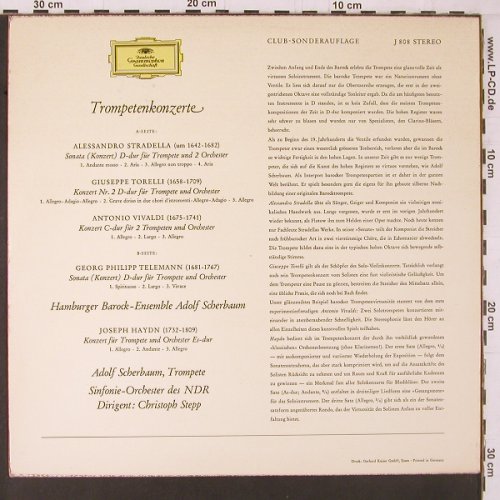 Scherbaum,Adolf: Trompetenkonzerte, D.Gr. DSC-Ed(J 808), D, 1965 - LP - K617 - 7,50 Euro