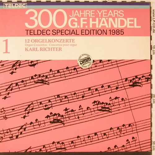 Händel,Georg Friedrich: Orgelkonzerte op.4 op.7, Foc, Teldec sp.Edition 1(6.48221 DM), D,Ri, 1984 - 2LP - K625 - 9,00 Euro