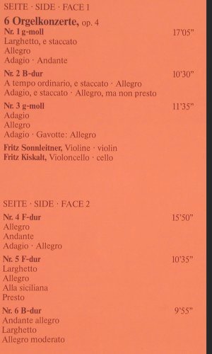 Händel,Georg Friedrich: Orgelkonzerte op.4 op.7, Foc, Teldec sp.Edition 1(6.48221 DM), D,Ri, 1984 - 2LP - K625 - 9,00 Euro
