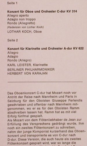 Mozart,Wolfgang Amadeus: Bläserkonzerte Folge 2, KV 622, 314, EMI(C 065-02 239), D, 1972 - LP - K641 - 6,00 Euro