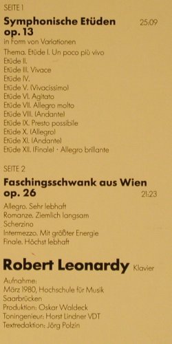 Schumann,Robert: Symphonische Etüden op.13, op.26, Eurodisc(202 065-366), D, 1980 - LP - K685 - 9,00 Euro