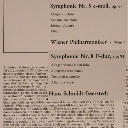 Beethoven,Ludwig van: Symphonie Nr.5 c-moll op.67 / Nr.8, Decca Promo-Stol(SAD 22 079), D,  - LP - K688 - 7,50 Euro