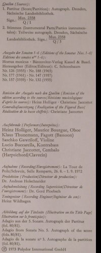 Zelenka,Jan Dismas: 6 Trio Sonaten, Box, Archiv(2708 027), D, 1973 - 2LP - K692 - 20,00 Euro