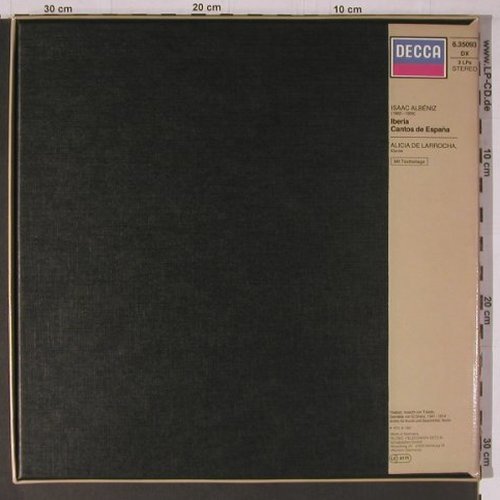 Albeniz,Isaac: Iberia / Cantos De Espana, Box, Decca(6.35093 DX), D, Ri, 1982 - 2LP - K694 - 17,50 Euro