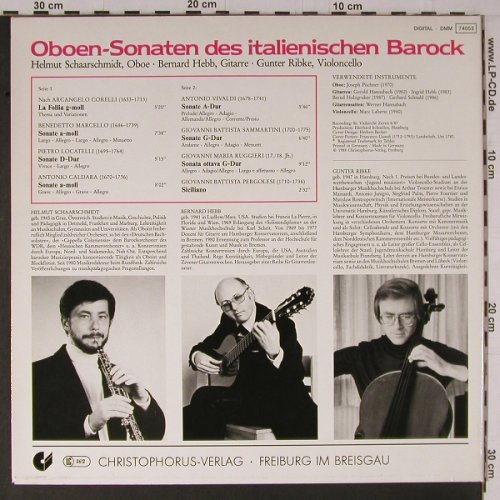 V.A.Oboen-Sonaten: des Italienischen Barock, Foc, Christophorus(74053), D, 1988 - LP - K696 - 9,00 Euro