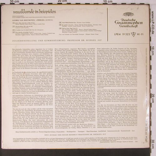 V.A.Musikkunde in Beispielen: Beethoven Fidelio (Auszug), D.Gr. / Schwann(LPEM 19 323), D, 1962 - LP - K734 - 7,50 Euro