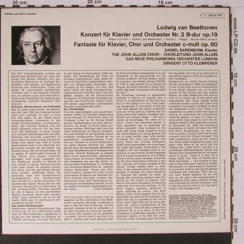 Beethoven,Ludwig van: Konzert für Klavier und Orch. Nr.2, EMI Electrola(C 063-01 979), D,  - LP - K758 - 9,00 Euro