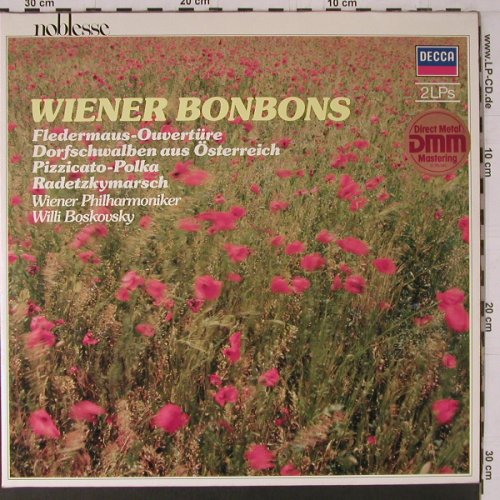 V.A.Wiener Bonbons: Fledermaus Ouvert, Dorfschwalben.., Decca Noblesse(6.48290), D, Foc, 1987 - 2LP - K779 - 7,50 Euro