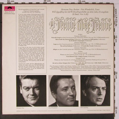 V.A.O Freude über Freude: Prey, Hermann, Wunderlich, Polydor(29 827-3), D, Ri,  - LP - K799 - 7,50 Euro