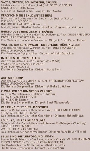 V.A.Ein Festlicher Opernabend: Schock, Wunderlich, Berry, Wächter, Eurodisc(75 565 IR), D, 10Tr.,  - LP - K79 - 5,00 Euro