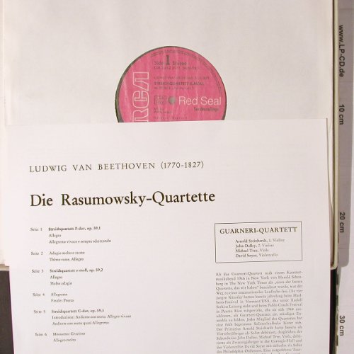 Beethoven,Ludwig van: Rasumowsky-Quartetette, Box, RCA Sonderaufl.(SGR 2146-Z 9219), D,  - 3LP - K806 - 35,00 Euro