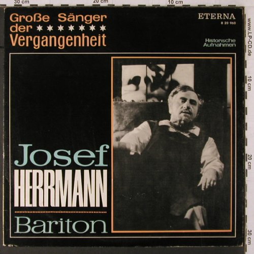 Herrmann,Josef: Große Sänger der Vergangenheit, Eterna(8 20 960), DDR, 1970 - LP - K813 - 7,50 Euro