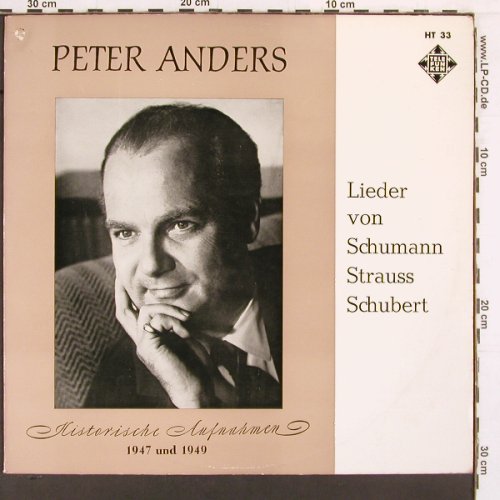 Anders,Peter: Lieder v.Schumann,Strauss, Schubert, Telefunken(HT 33), D, Ri,  - LP - K824 - 7,50 Euro