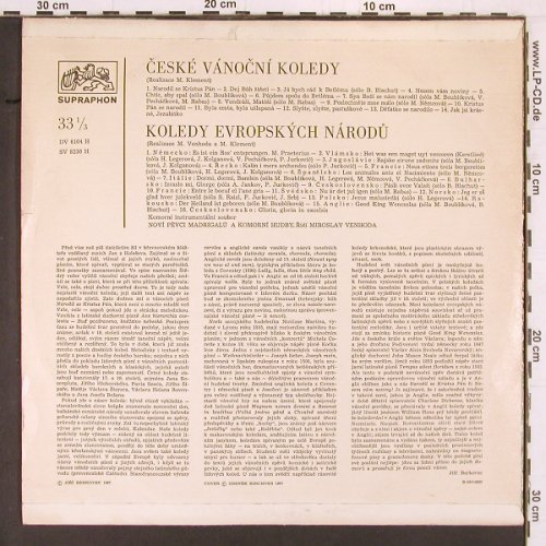 V.A.Ceske Vanocni Koledy: Koledy Evropskych Narodu, m-/vg+, Supraphon(DV 6104 H), CZ, 1967 - LP - K868 - 7,50 Euro