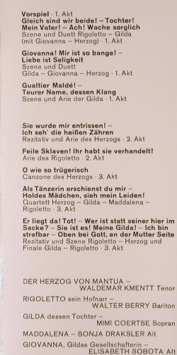 Verdi,Giuseppe: Rigoletto - Gr.Querschnitt, FS-New, Baccarola(80 004 ZR), D,  - LP - K86 - 7,50 Euro