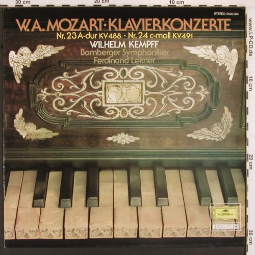 Mozart,Wolfgang Amadeus: Klavierkonzerte Nr.23&24, KV488,491, D.Gr. Resonance(2535 204), D, Ri, 1976 - LP - K941 - 7,50 Euro
