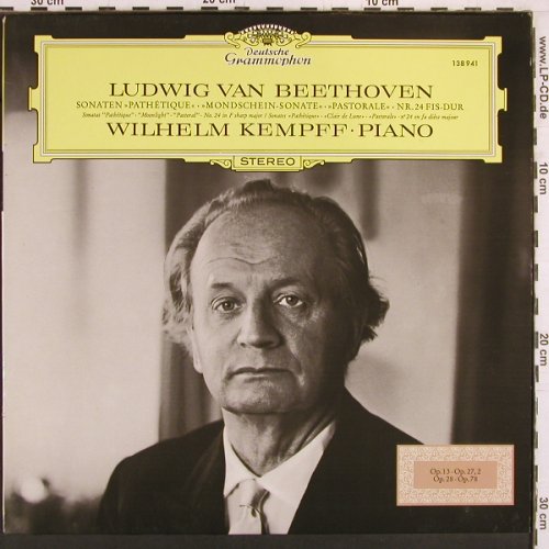 Beethoven,Ludwig van: Klaviersonaten Nr.8, 14, 2, 15, 24, D.Gr.(138 941), D,like new,  - LP - K946 - 9,00 Euro