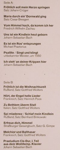 Chor der Volkshochschul Norderstedt: singt Weihnachtslieder, Lorby(Bi-718), D, 1974 - LP - K971 - 9,00 Euro