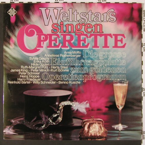V.A.Weltstars singen Operette: Die gr.Einführungspl.z. goldenen O., Telefunken(S 14 570-P), D, Foc,  - LP - K97 - 7,50 Euro