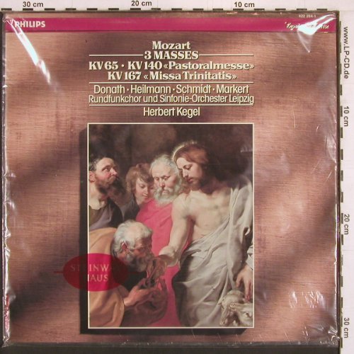 Mozart,Wolfgang Amadeus: 3 Masses, KV 65, KV140, KV167, Philips(422 264-1), NL, FS-New, 1988 - LP - K997 - 12,50 Euro