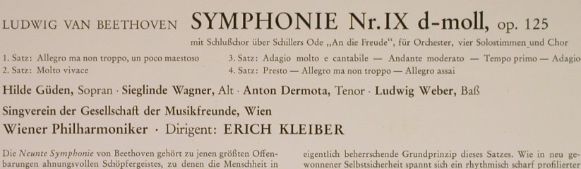 Beethoven,Ludwig van: Symphonie Nr.9, m-/vg-, Decca(MD 1053), D,  - LP - L1091 - 9,00 Euro