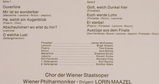 Beethoven,Ludwig van: Fidelio - Arien und Szenen, Decca Aspekte(6.41527 AH), D, Ri,  - LP - L1092 - 6,00 Euro