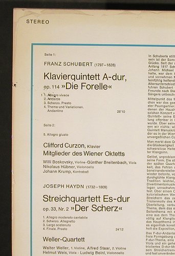 Schubert,Franz / Haydn: Forellenquintett / Der Scherz, Ri, Decca Meister der Musik(6.41534 AN), D, m-/vg+, 1959 - LP - L1121 - 5,00 Euro