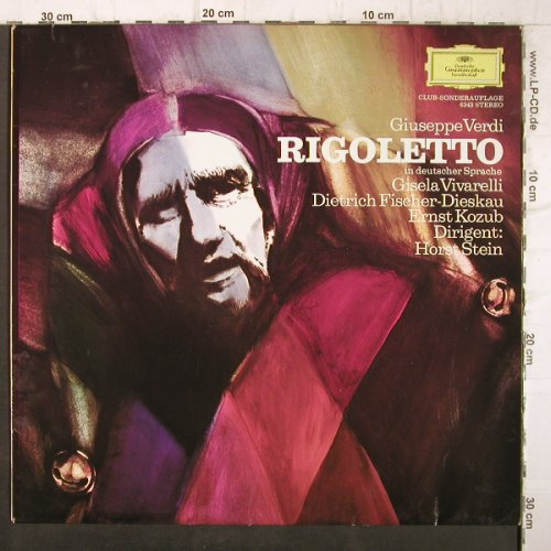 Verdi,Giuseppe: Rigoletto - Querschnitt, in deutsch, D.Gr. Club Ed.(6343), D,  - LP - L112 - 6,00 Euro