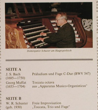 V.A.Orgelkonzert im Dom zu Passau: mit Domorganist Walther R.Schuster, nerophon(N 70010), D,  - LP - L1198 - 5,00 Euro