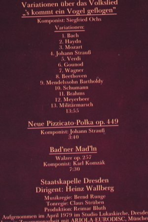Staatskapelle Dresden: Neujahrskonzert, Heinz Wallberg, Amiga(8 45 163'), DDR, 1980 - LP - L1201 - 5,00 Euro