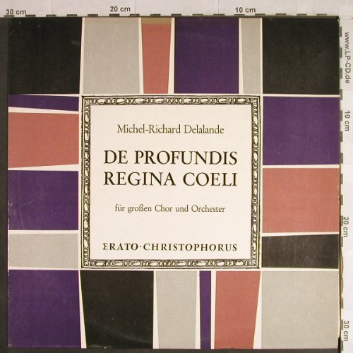 Delalande,Michel-Richard: De Profundis Regina Coeli, Christophorus/Erato(CGLP 75 782), D,  - LP - L1250 - 7,50 Euro