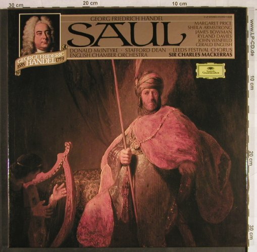 Händel,Georg Friedrich: Saul, Box, D.Gr.(413 910-1), D, Ri, 1973 - 3LP - L1276 - 12,50 Euro
