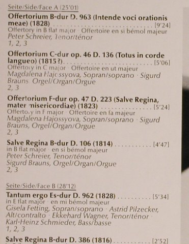 Schubert,Franz: Hymnen, Foc, Capriccio(C 27 111), D, 1987 - LP - L1298 - 6,00 Euro