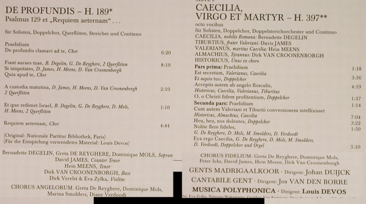 Charpentier,Marc Antoine: De Profundis/Caecilla, Virgo et..., Etrato(15885-7), D, Club Ed, 1988 - LP - L1323 - 6,00 Euro